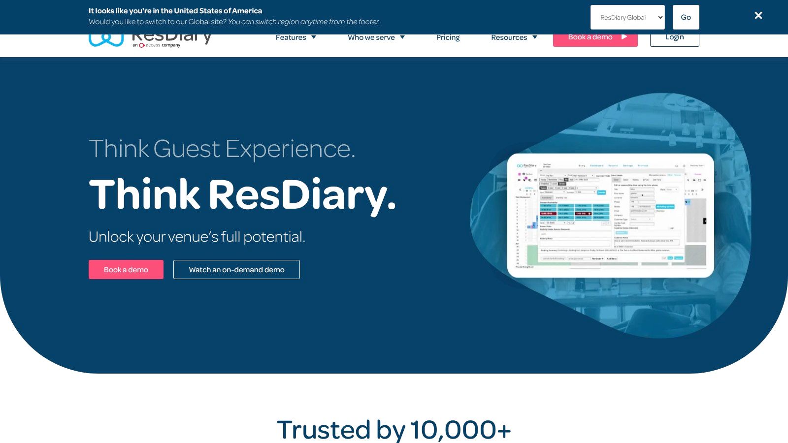 ResDiary – Pre‑Orders add‑on