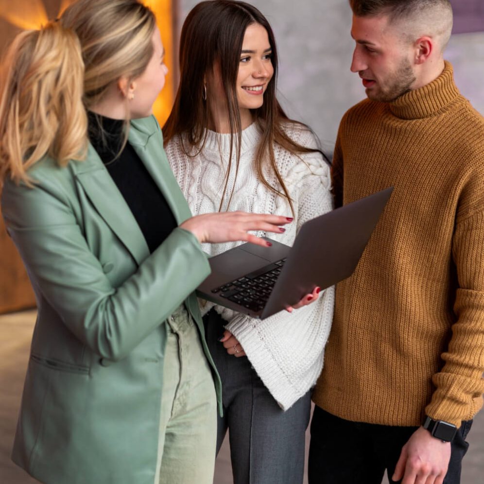 female wedding planner working with couple 1 1